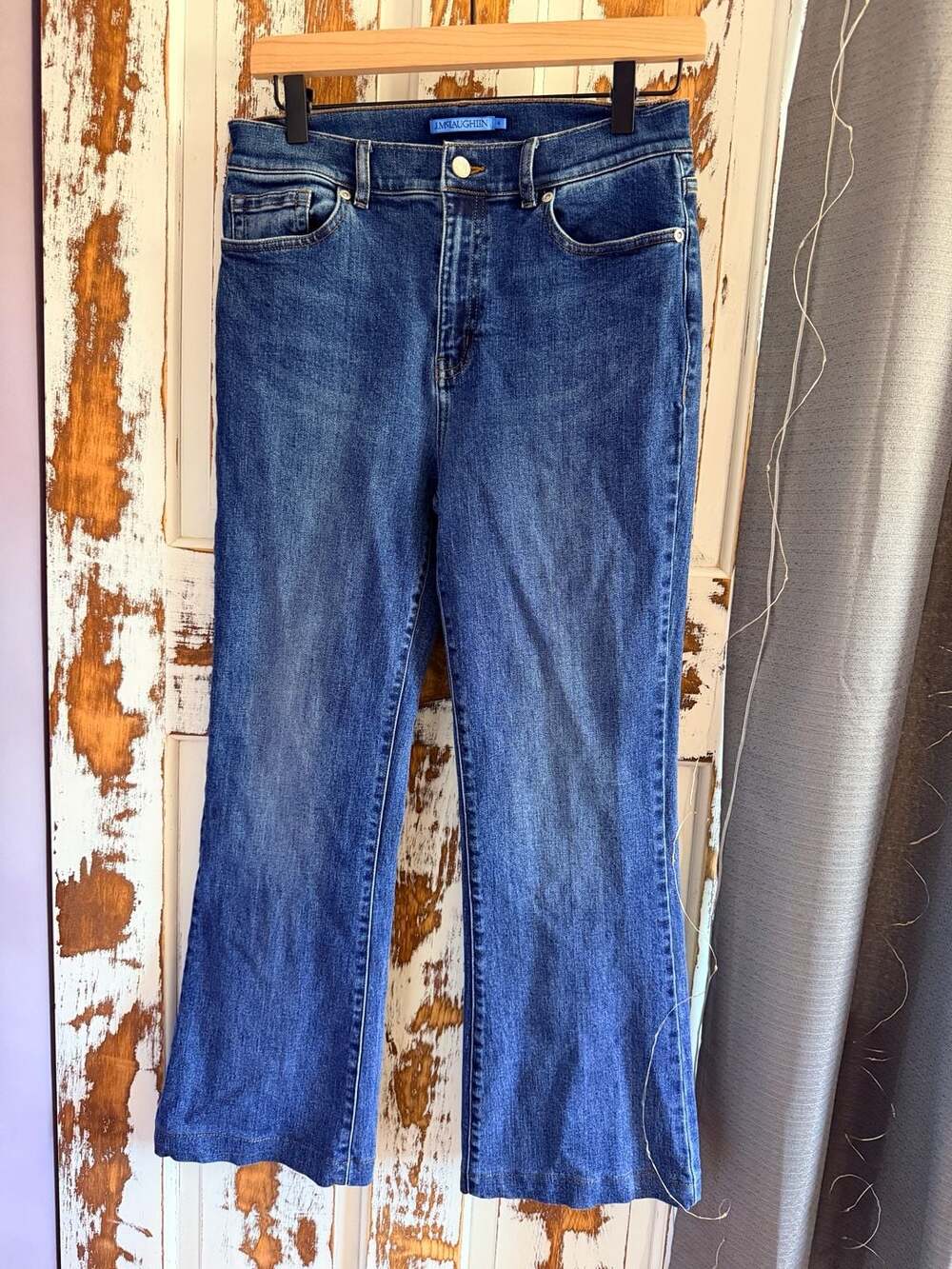 J.McLaughlin Scandi Girl Normcore Boho Chic Y2K Flared Jeans Size 4
